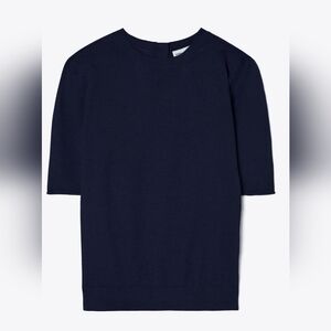 Tory Burch Navy Blue Crewneck Sweater